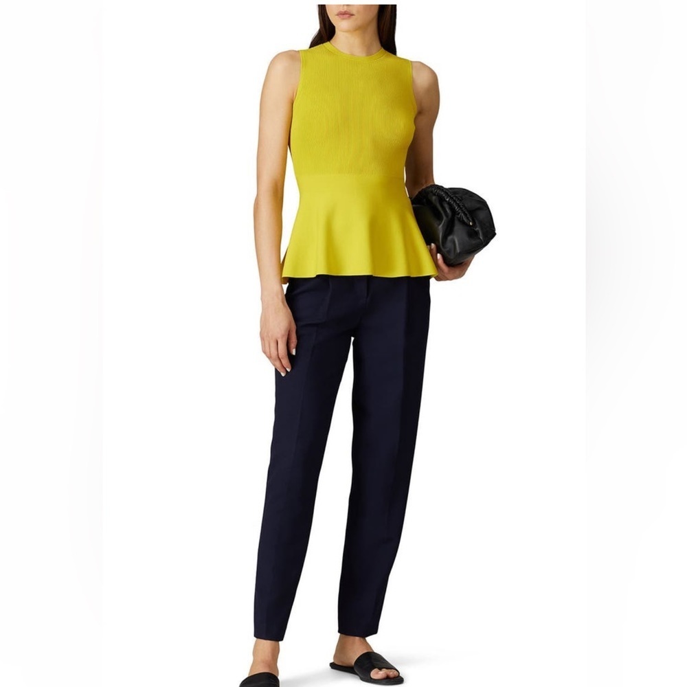 Yellow Peplum Top by Theory
